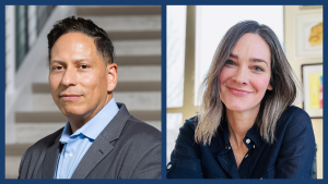 Professional headshots of Fellows Vincent Guilamo-Ramos and Emily Putnam-Hornstein.