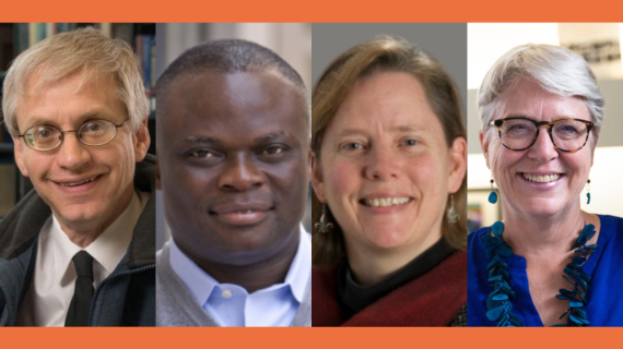 Fellows Harold Pollack, Fred Ssewamala, Taryn Lindhorst, and Deborah Padgett.