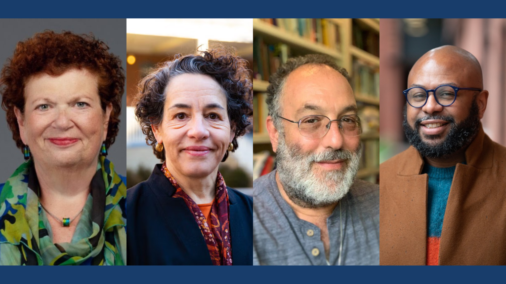 Professional headshots of Fellows Robyn Golden, Maria Cancian, Ron Avi Astor, and Desmond Upton Patton pictured left to right.